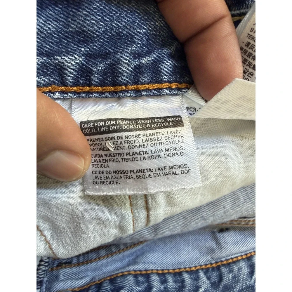 Levis 505 Jeans Mens 42x24 Blue Medium Wash Denim Regular Fit Straight Leg Pants